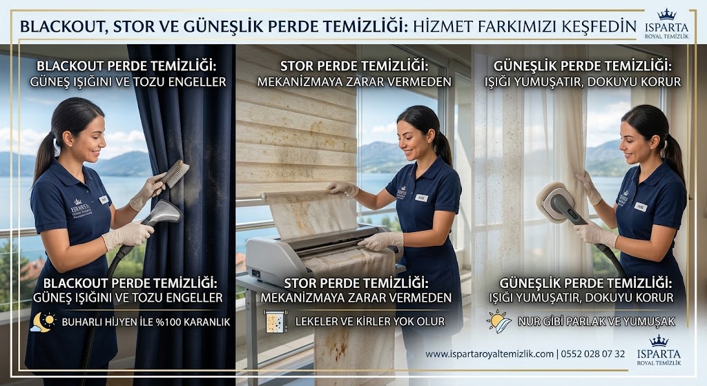 Blackout, stor ve güneşlik perde temizliği