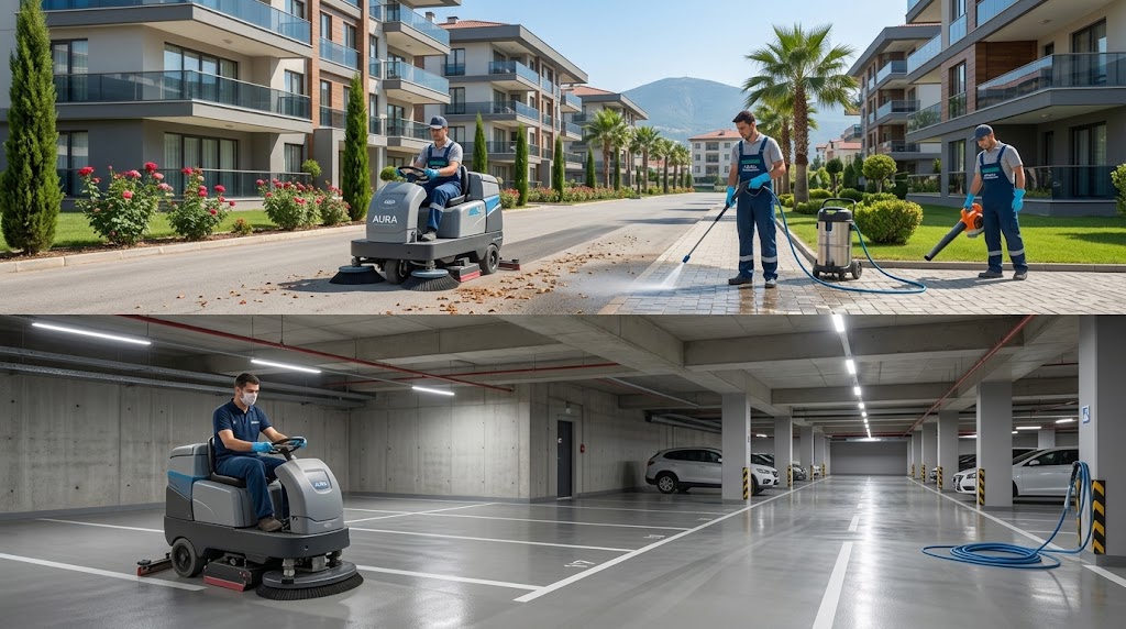 Isparta site ve otopark temizliği