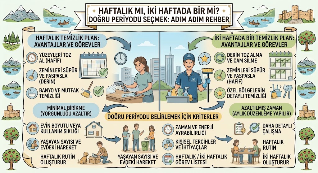 Haftalık mı, iki haftada bir mi? Doğru periyodu seçmek